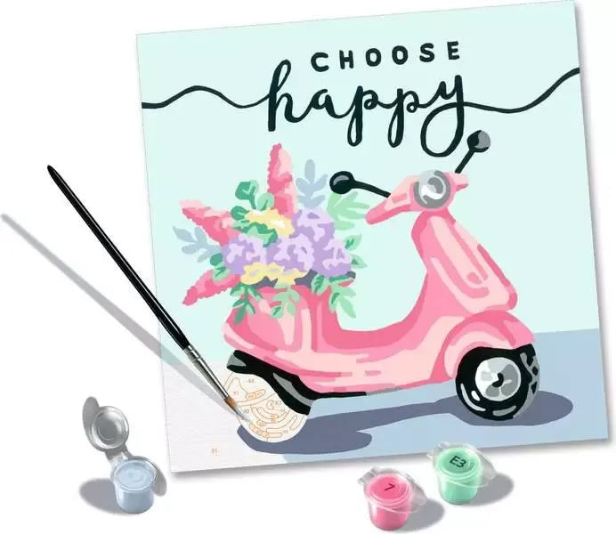 Ravensburger CreArt Pinta Por Numeros Choose Happy 20125