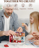 Robotime Puzzle 3d Mini Ice Cream Store Rolife Dw018b