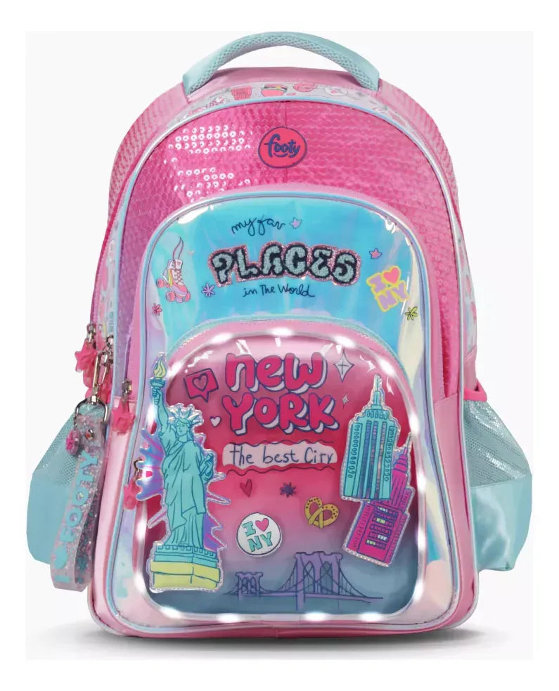Footy Mochila de espalda con 18" I love con luz led F6313.01.UNICO