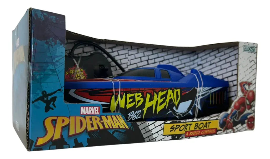 Spiderman Barco Deportivo Sport Boat R/c 2967 Ditoys