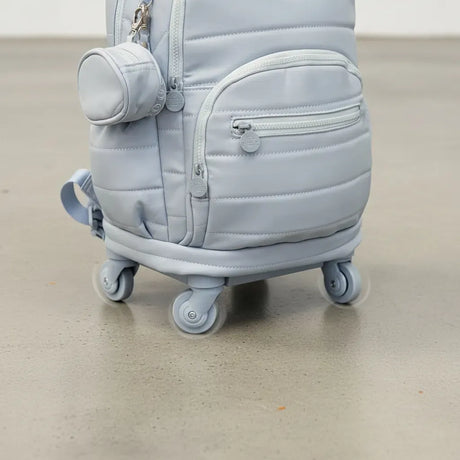 Mochila Carrito Escolar 18 Pulgadas Sl2501c Kinderland Celeste