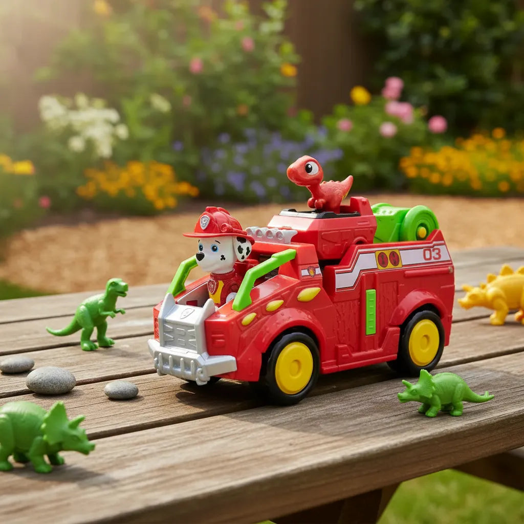 Paw Patrol Dino Vehiculo Marshall Con Dinosaurio 97236/6075757