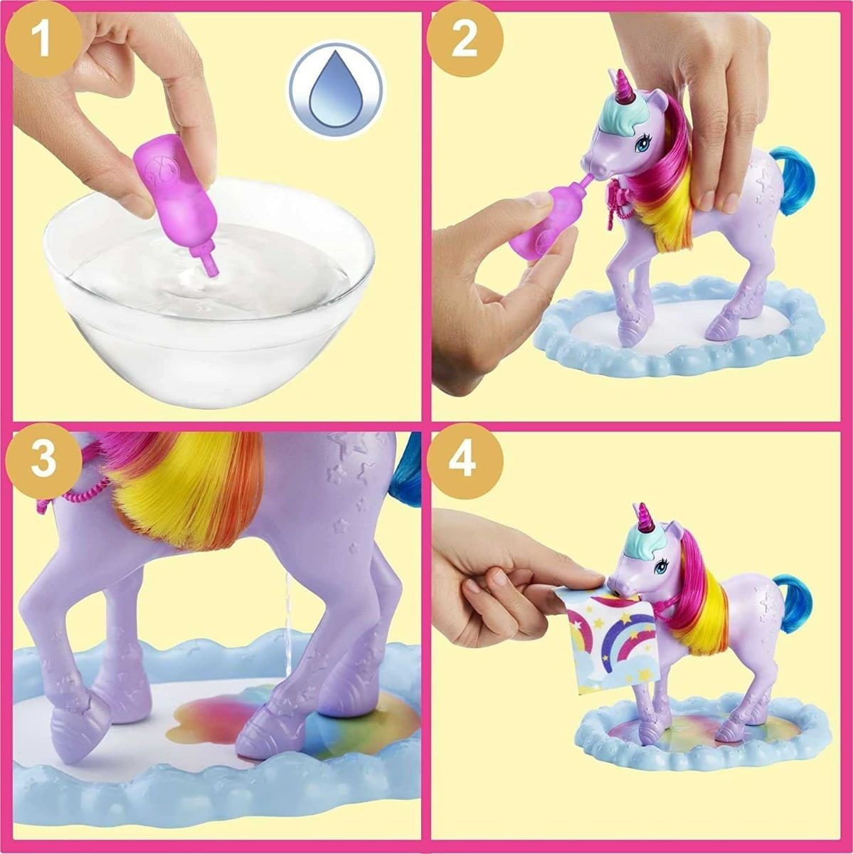 Muñeca Barbie Dreamtopia Con Unicornio Gtg01 Mattel