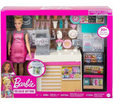 Muñeca Barbie Cafetería Con Accesorios Gmw03 Mattel
