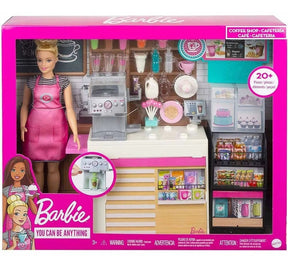 Muñeca Barbie Cafetería Con Accesorios Gmw03 Mattel