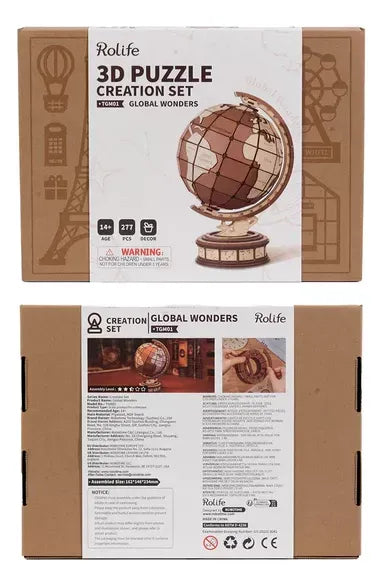 Robotime Puzzle 3d Globo Terraqueo Tgm01 Rolife