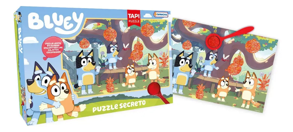 Puzzle 48 piezas con lupa Bluey BLU01207