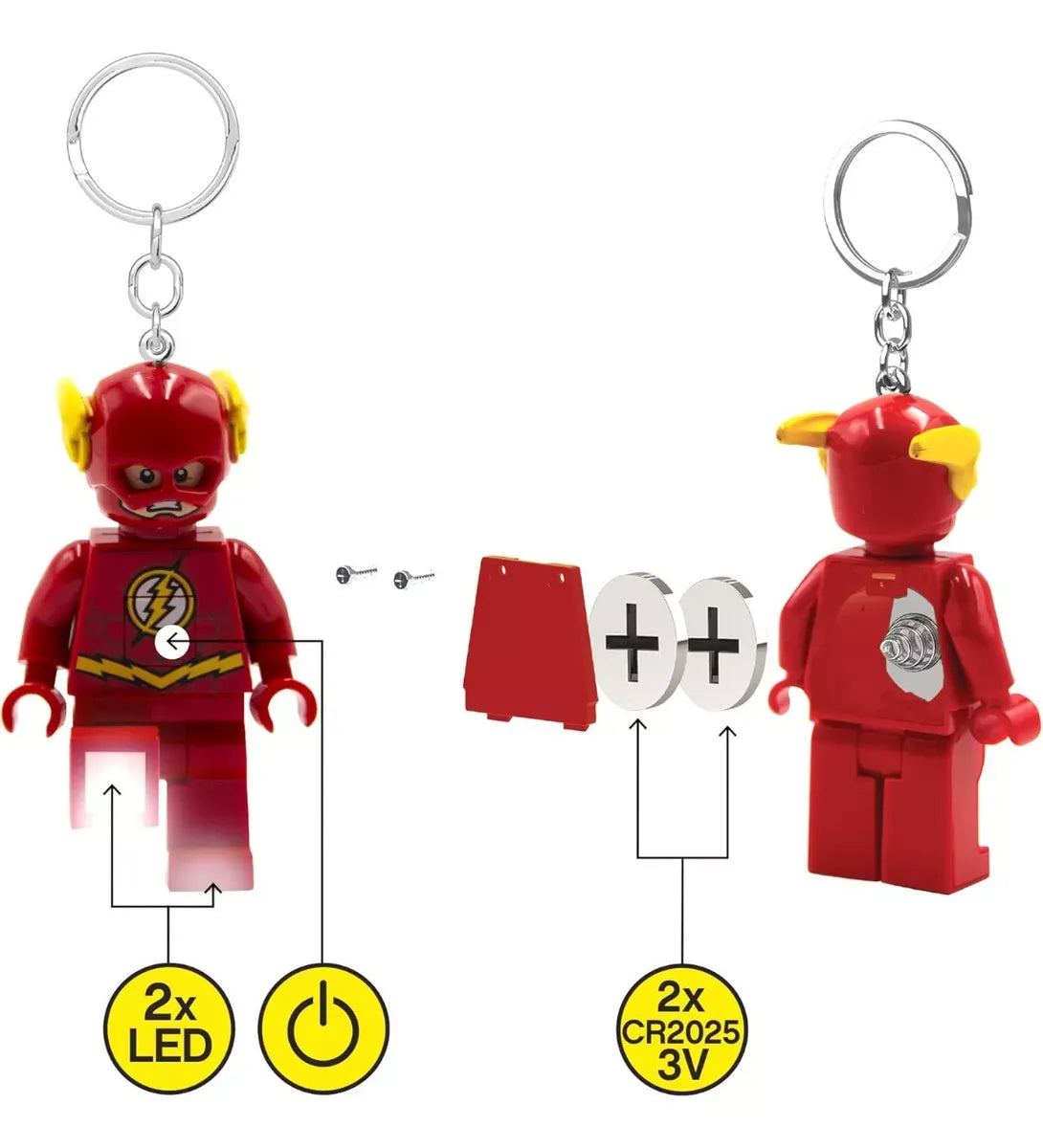 Lego Llavero Flash Super Heroes Con Luz LGL-KE65H LE019