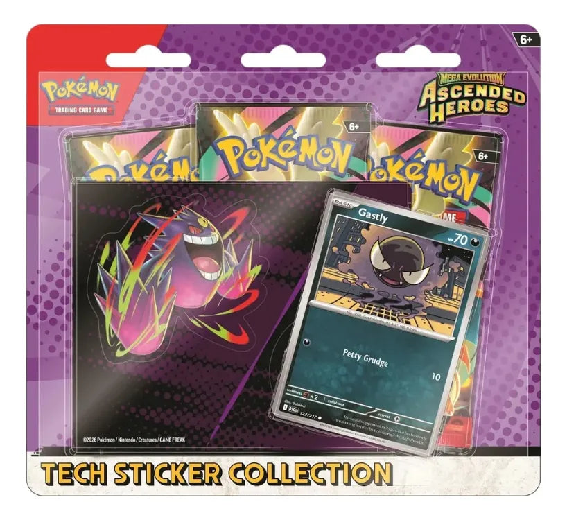Pokémon TCG Mega Evolution Ascended Héroes Tech Sticker Ingles 1718