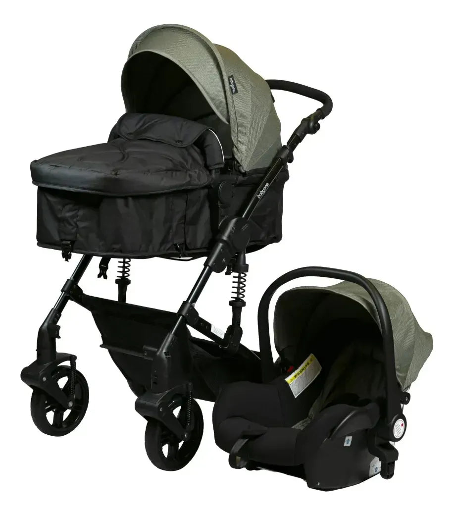 Baby One Coche Laika travel system con base color verde C BOTS-032S