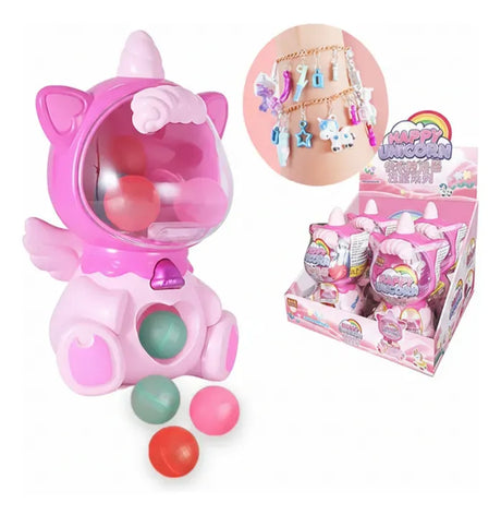 Mini Maquina Expendedora de Unicornio Rosa KL444 Shine