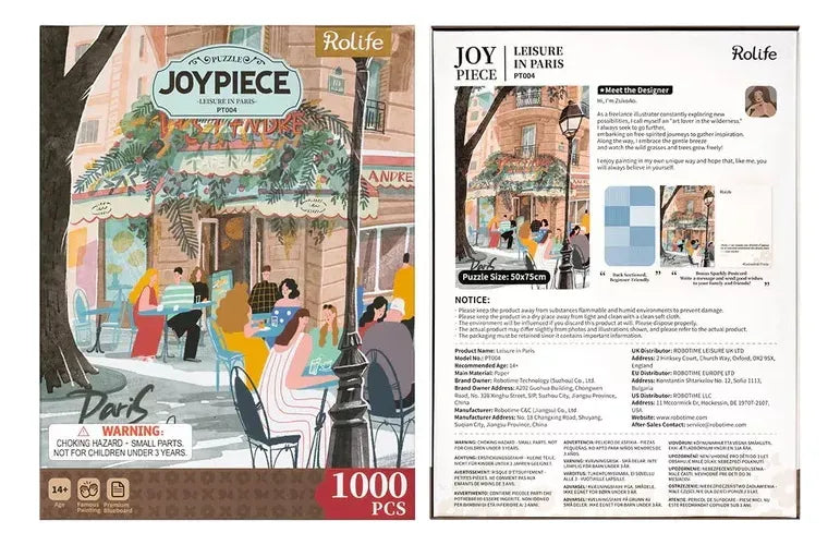 Robotime Puzzle Ocio En Paris 1000 piezas Pt004 Rolife