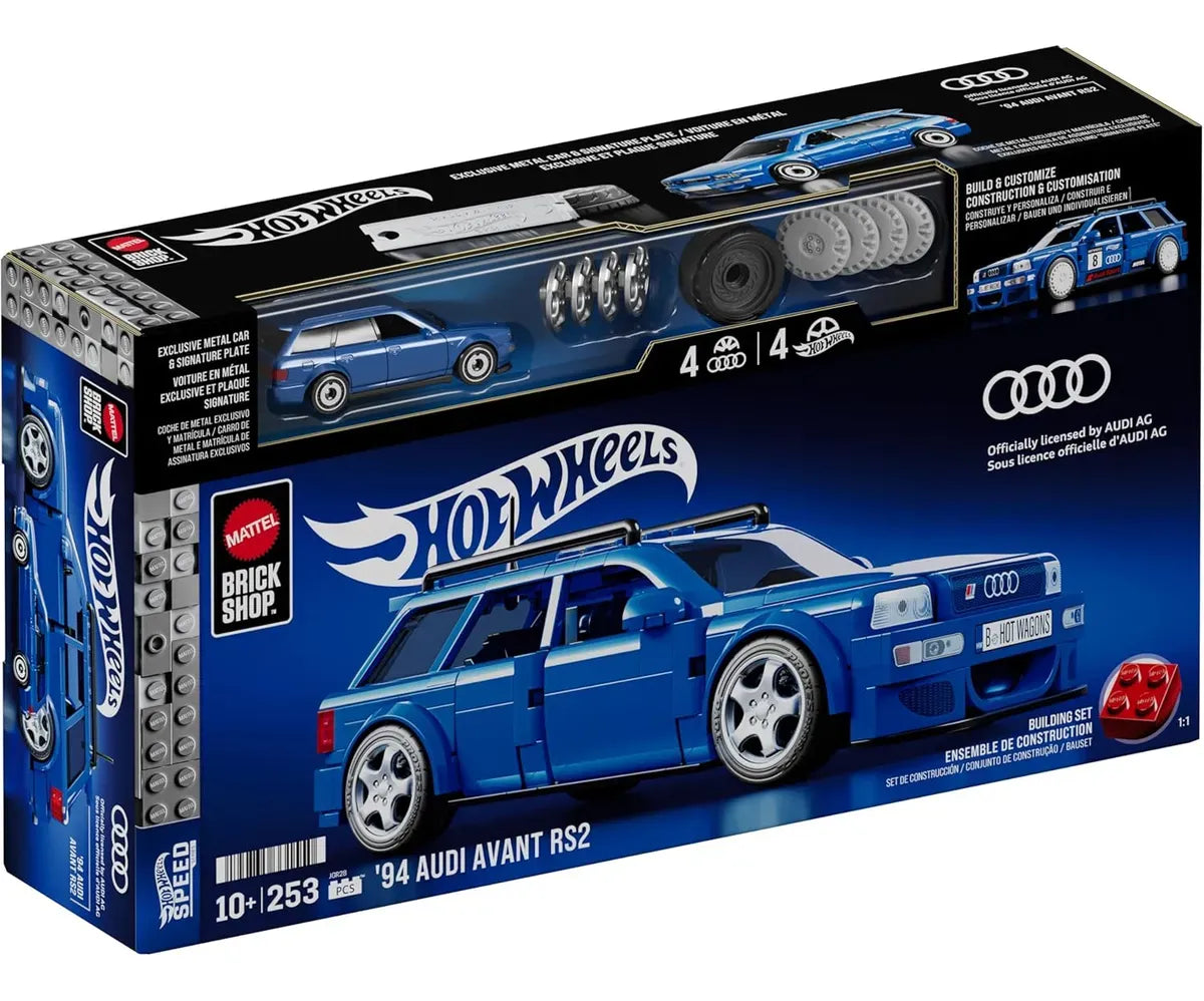 Hot Wheels Bloques de construccion Audi Avant RS2 253 Pcs JGR28