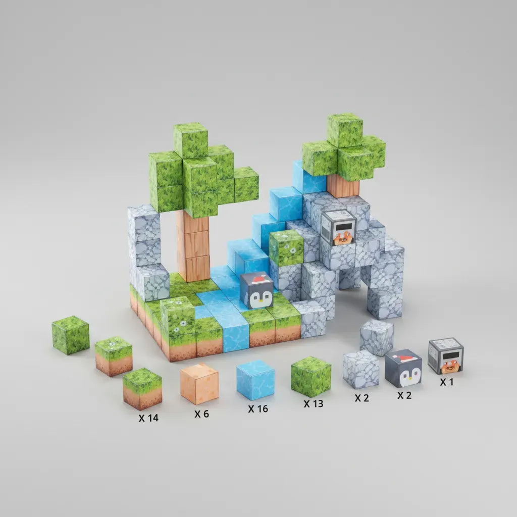 Bloques Magnéticos Cubos Steam Minecraft Shine 2960017