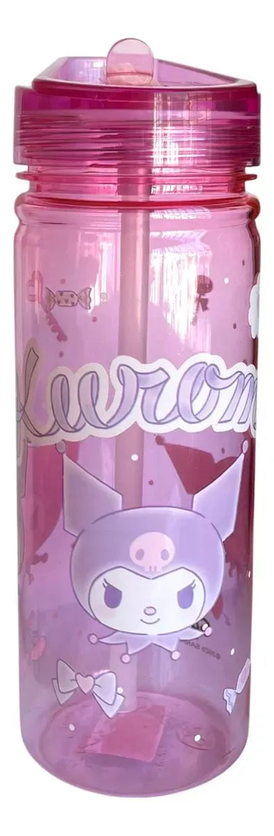 Botella Stor Large Ecozen Bottle Kuromi Transparente Rosa 1459