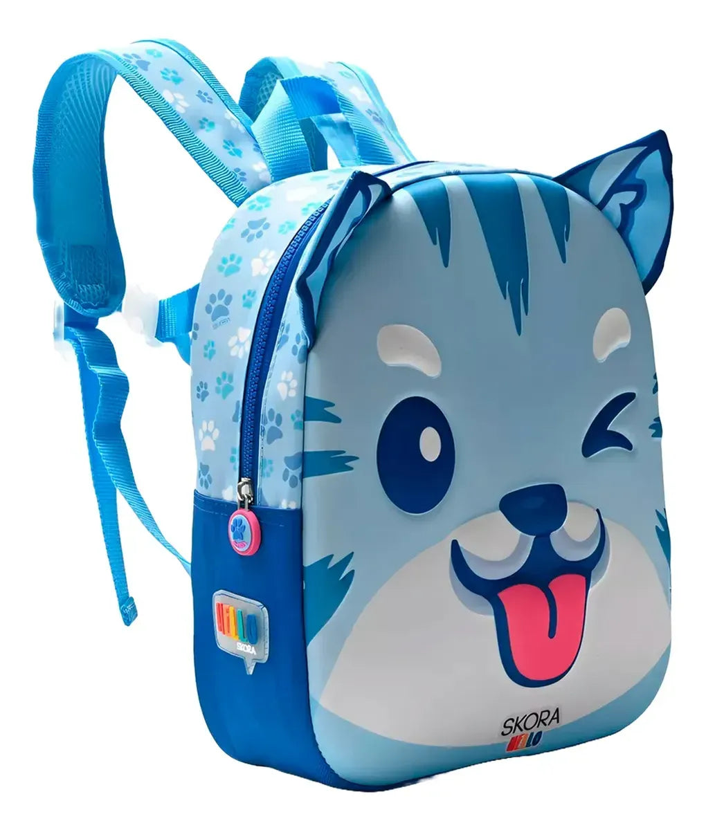 Mochila C/Luz Kawaii Kori Termoformada 22x30x10cm 12P 41308