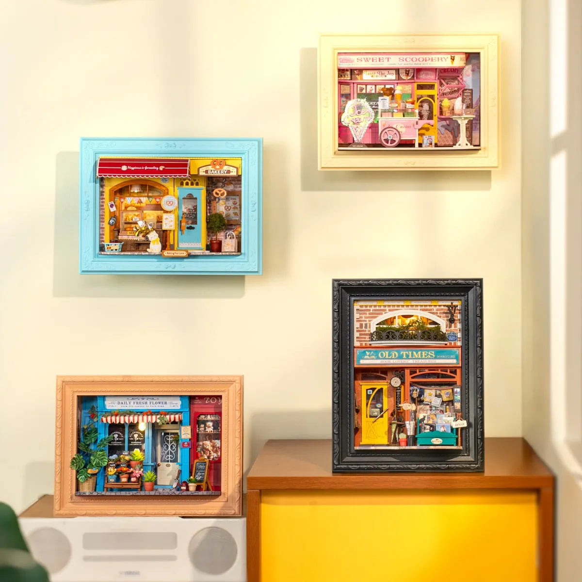 Robotime Puzzle 3d Old Times Bookstore Rolife Dp004
