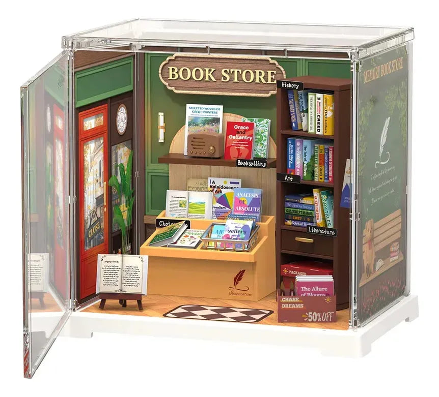 Robotime Rolife Puzzle 3d Memory Book Serie De Tienda Dws04b
