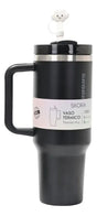 Skora Vaso termico negro con bombilla de 1200ml 37127