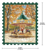 Robotime Rowood Puzzle 3d Golden Autumn Carousel Ta008