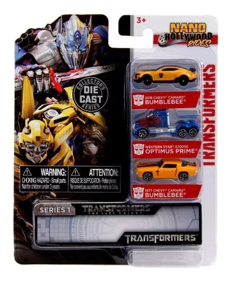 Set Nano Mini Autos 1:65 Transformers 31125 Jada