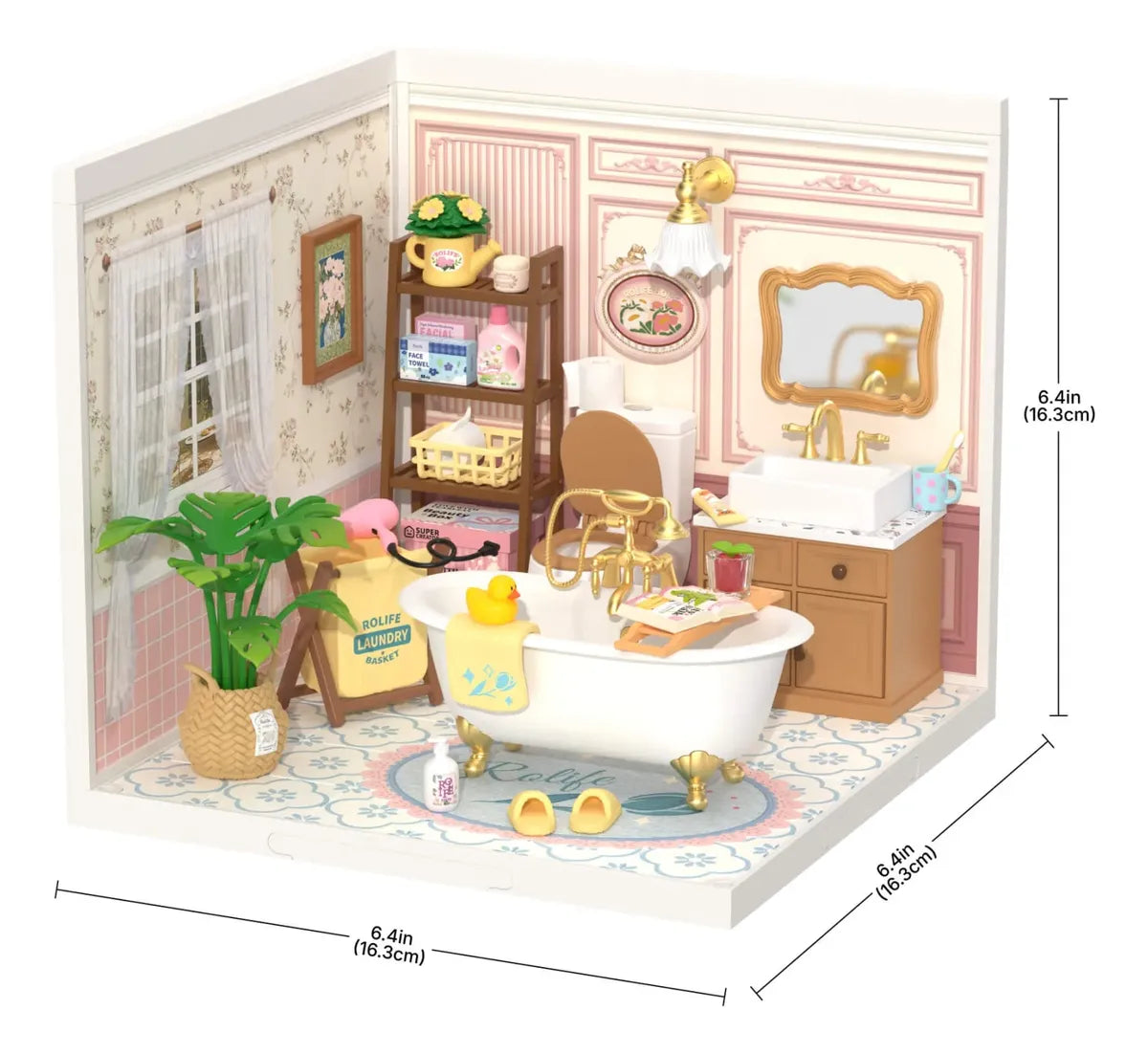 Robotime Puzzle 3d Pop Bubble Bathroom Rolife Dw014b
