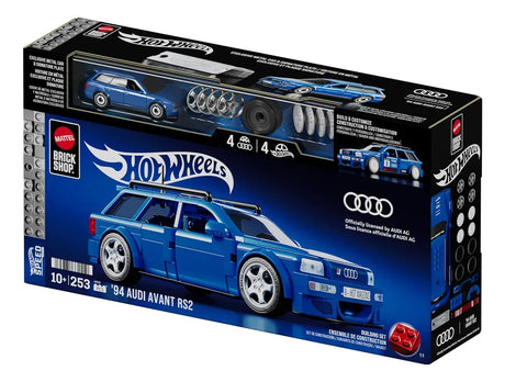 Hot Wheels Bloques de construccion Audi Avant RS2 253 Pcs JGR28
