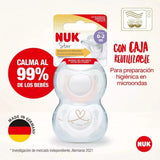 Nuk Set de dos chupetes Star rosa 10730703