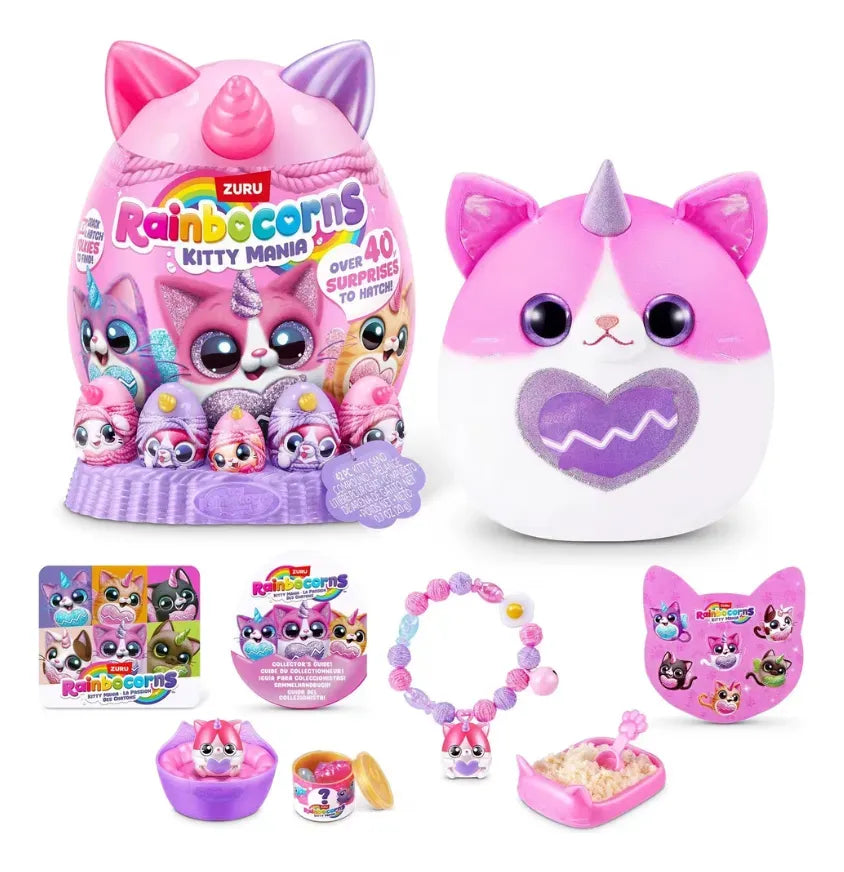 Zuru Rainbocorns Eggzania 30cm Kitty Mania 6082