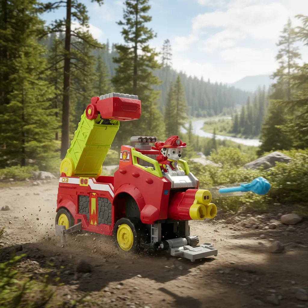 Paw Patrol Dino Rescue Vehículo Con Lanzador Marshall 97294