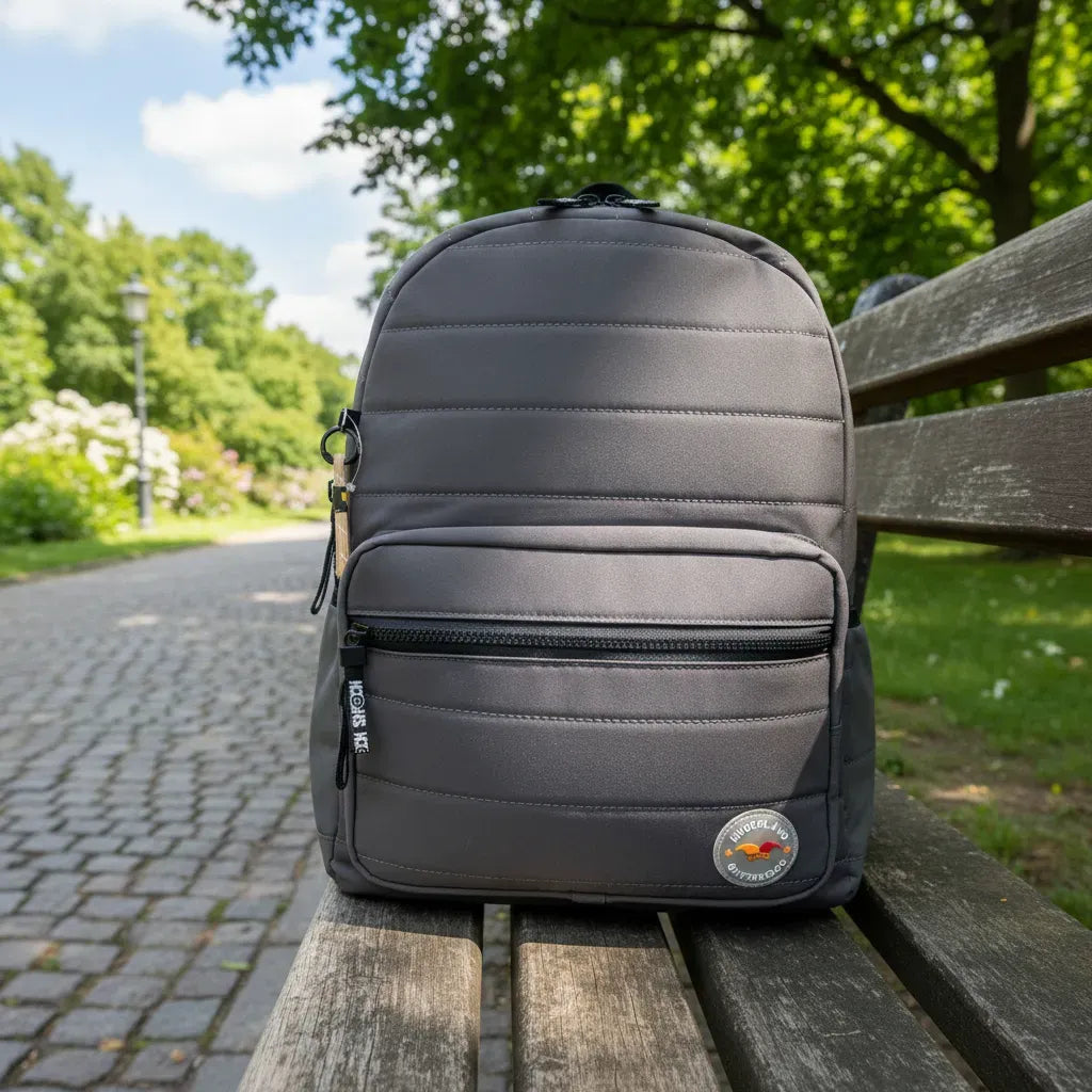 Mochila Espalda 18 Pulgadas Escolar Sl2502g Kinderland Gris