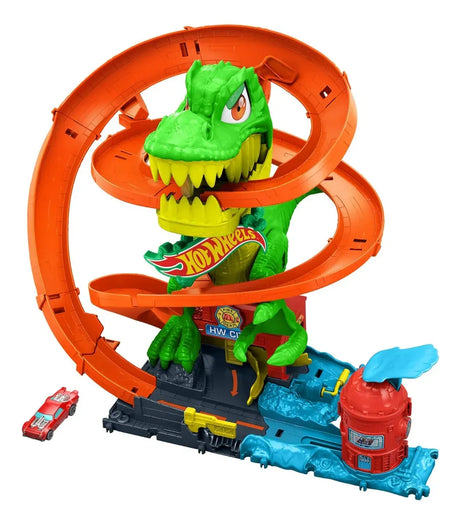 Hot Wheels Pista T-Rex vs Estación de Bomberos JBM73