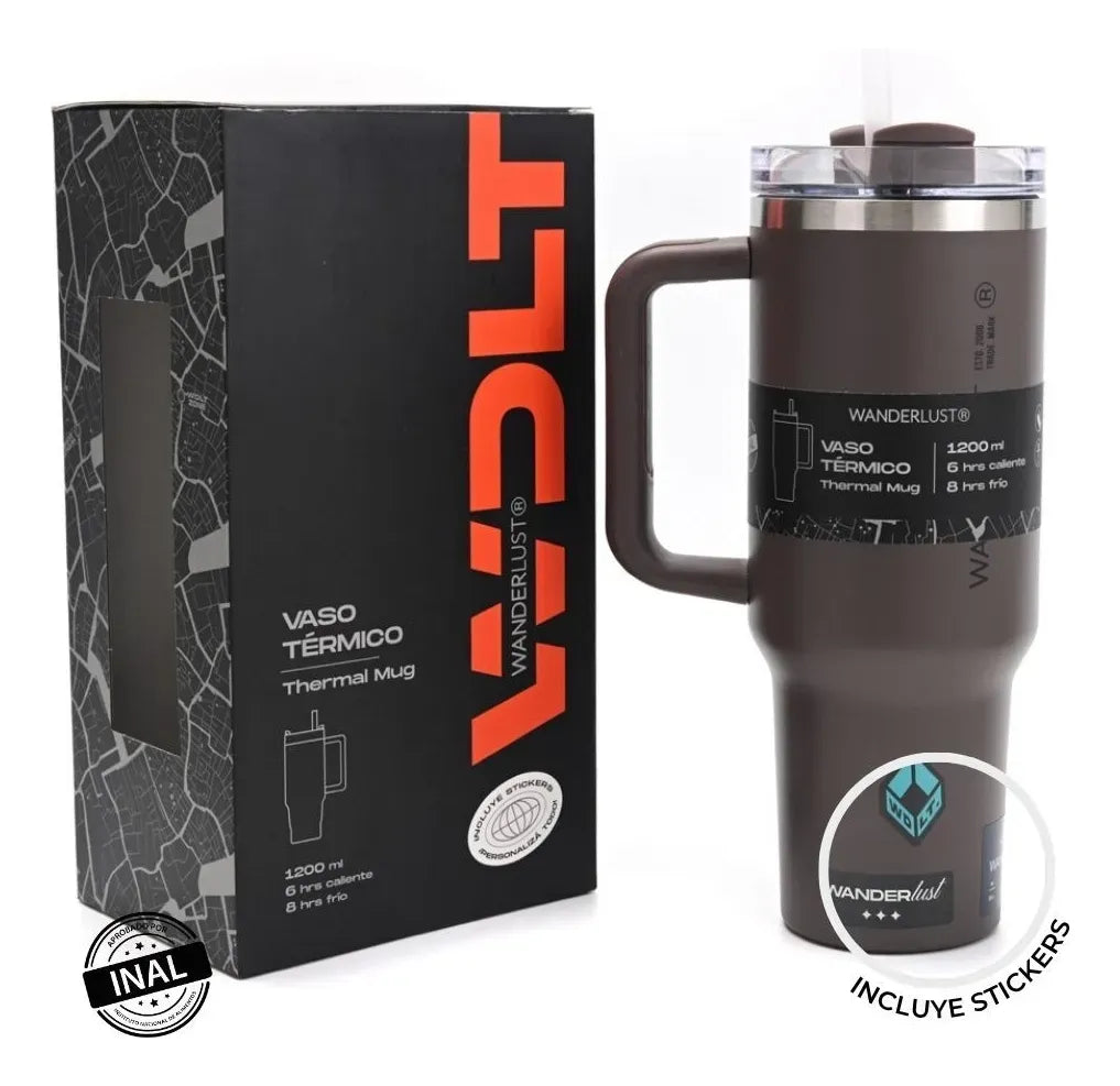 Wanderlust Vaso Termico Con Bombilla 1200ml Espresso 40126