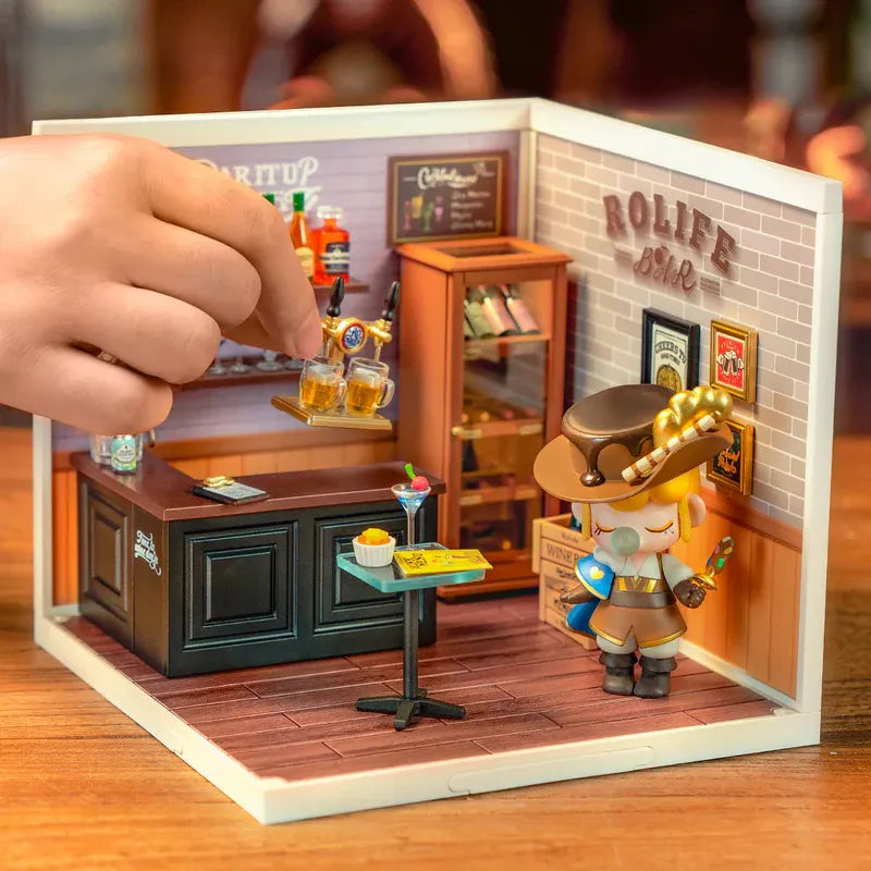 Robotime Puzzle 3d Leisurely Cheers Bar Rolife Dw012