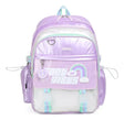 Chimola Mochila de espalda de 17" Shiny Blocks Light purple TR154