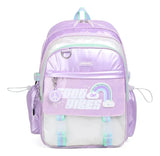 Chimola Mochila de espalda de 17" Shiny Blocks Light purple TR154