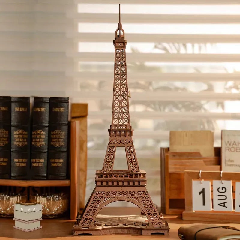 Robotime Puzzle 3d Noche De La Torre Eiffel Tgl01 Rolife