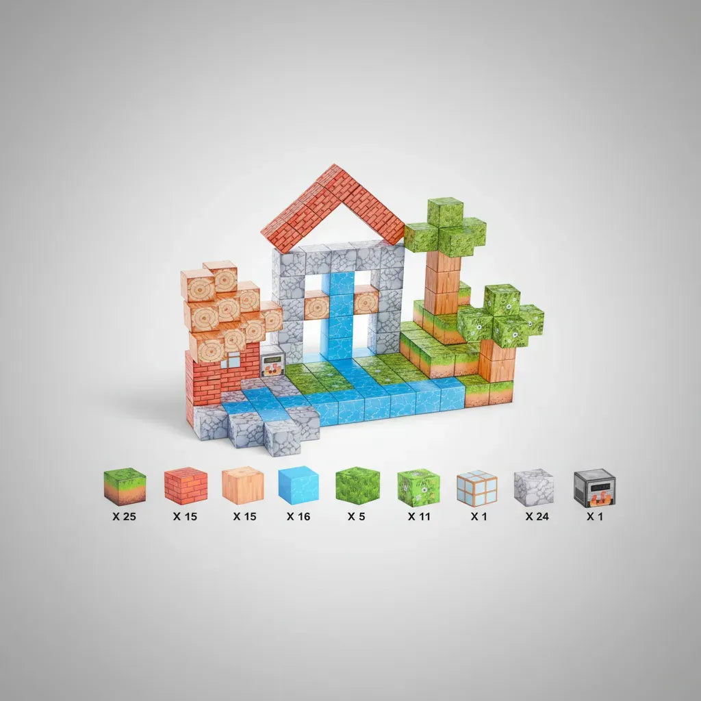 Bloques Magnéticos Cubos Steam Minecraft Shine 2960028