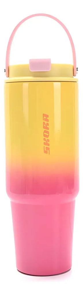 Vaso térmico degrade con doble pico 900 ml 40586