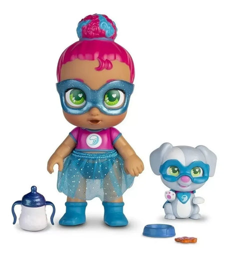 Supercute Glitzy Cool Mini Muñeca Kala Con Mascota Sc044
