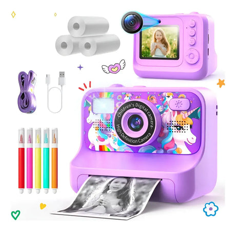 Camara Instantanea para niños de Unicornio PURPURA S56815