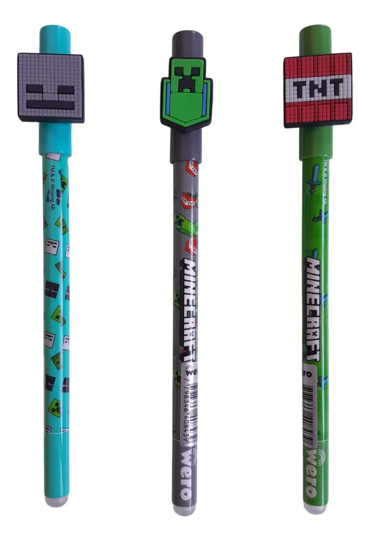 Wero Lapicera Roller borrable Minecraft WE4010