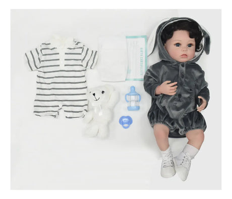 Muñeca Newborn 55 cm con Cabello y Accesorios S43539
