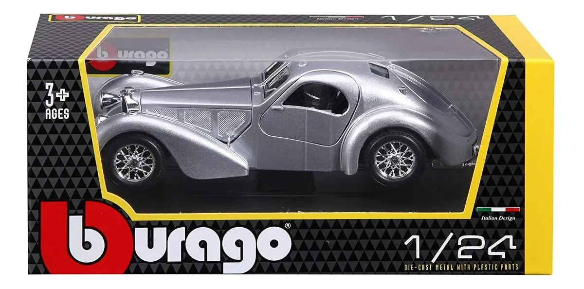 Bburago 1:24 Bugatti Atlantic Gris 18-22092