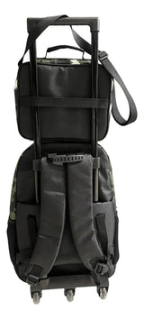 Combo Escolar Mochila 18p + Lunchera Skater Zykl001 Shine Negro
