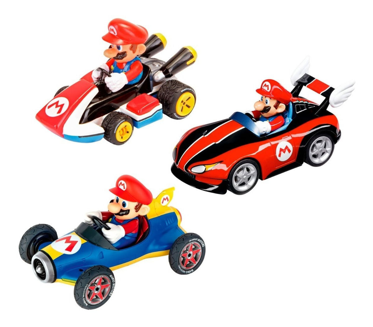 Autos Mario Kart Pack Por 3 Carrera Go 15813016