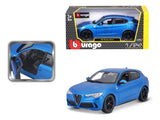 Bburago 1:24 Alfa Romeo Stelvio Azul Metalizado 18-21086