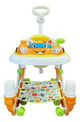 Duck Andador auto 3 En 1 c/Manija naranja 9802H