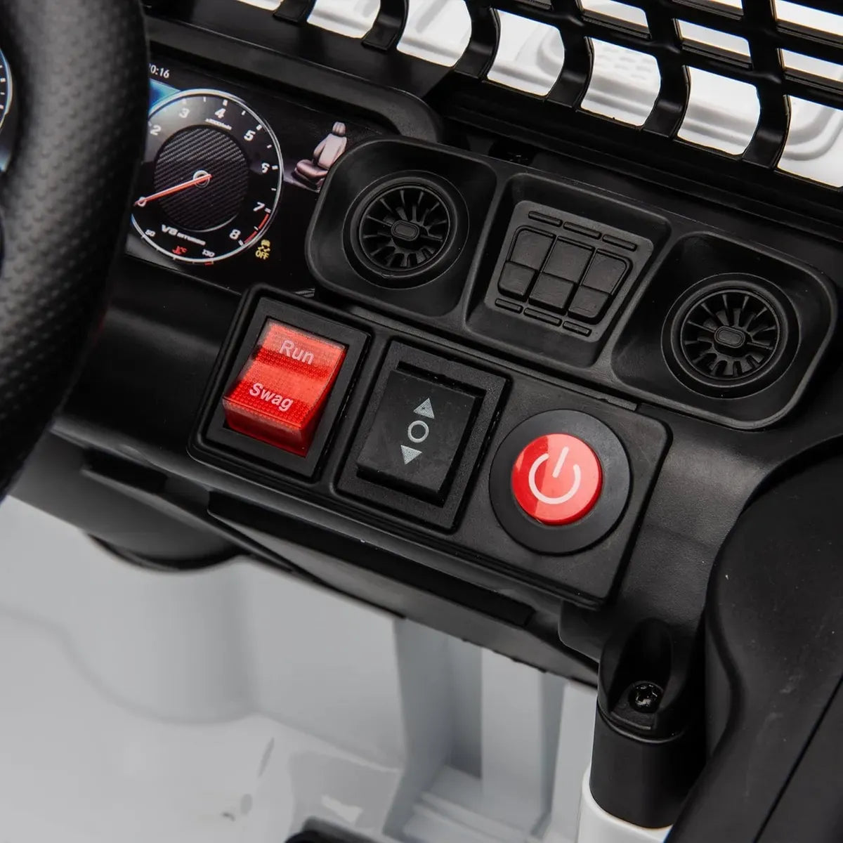 Auto A Bateria Todo Terreno Blanca HM6588