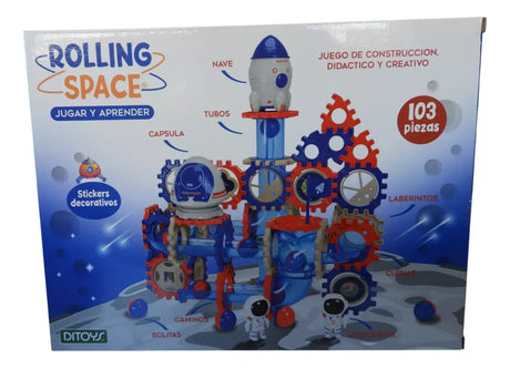 Rolling Space Laberinto de bolitas de 103 piezas 2848